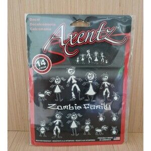 NEW Axentz Zombie Family Decals 14 Pcs Weather Resistant Made in USA